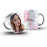 Caneca Personalizada Com Caricatura E Inicial Lindos