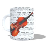 Caneca Personalizada Músico Violino Ccb Partitura