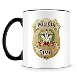 Caneca Personalizada Polícia Civil De Santa Catarina Com Nome 