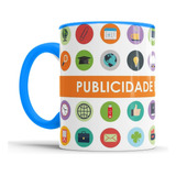 Caneca Personalizada Publicidade E Propaganda Alça Coloridas