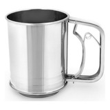Caneca Polvilhadora Em Inox Para Tapioca Farinha Confeitar