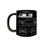 Caneca Porcelana BMW M3 Competition G80 Premium Black 325mL