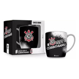 Caneca Porcelana Corinthians 300ml Brasfoot Oficial