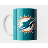 Caneca Porcelana Miami Dolphins Nfl