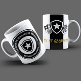 Caneca Porcelana Time Futebol Personalizada Botafogo Rj