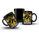 Caneca Preta Personalizada Brasão Família Martins