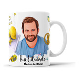 Caneca Profissões Personalizada Caricatura Envio Rápido