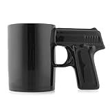Caneca Revolver Pistola Glock Preta