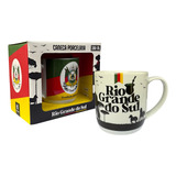Caneca Rio Grande Do Sul Chimarrão Porcelana 300ml Especial