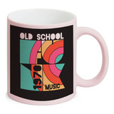 Caneca Rosa Fosca Sf4 Estampa Antiga 1970