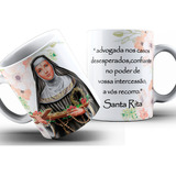 Caneca Santos Católicos Frases Cristãs Xícara De Porcelana