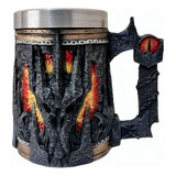 Caneca Sauron Senhor Dos Anéis 3d Em Resina Decoração 500ml