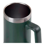 Caneca Térmica Inox De Cerveja Chopp À Vácuo 709ml Termopro Cor Verde