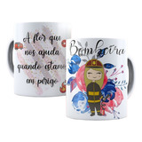Canecas 325ml Porcelana Profissões Cute