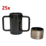 Canecas Com Rosca Para De Tubo 50 8 Mm 25 Kits