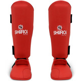 Caneleira Karate Vermelha Ou Azul C Protetor Pe Shiroi