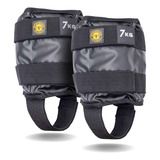 Caneleira Premium Tornozeleira 7kg Peso Fita Ajustável