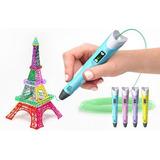 Caneta 3d Impressão Filamentos Plástico Bivolt Bastões Cores