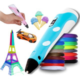 Caneta 3d Impressora Infantil Profissional Refil Cabo Usb Nf