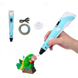 Caneta 3d Pro Filamentos Fonte Usb E Suporte Infantil
