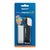 Caneta Borracha Flat Preto 1 Refil Mercur
