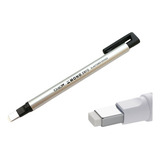 Caneta Borracha Mono Zero Prata 2 5mm Japan Ponta Retangular