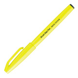 Caneta Brush Sign Pen Cor Amarelo Fluorescente Pentel