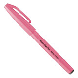 Caneta Brush Sign Pen Cor Rosa Fluorescente Pentel