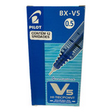 Caneta Bx V5 Hi tecpoint Azul Pilot Hidrografica Cx 12 Und 
