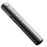 Caneta Controle Remoto Clicker Wireless Para Apresentações Apresentador PPT Com Indicador Laser Recarregável USB C Transmissão 2 4GHz 100m Alcance