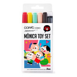 Caneta Copic Marcador Ciao Est 5 Cores 1 Multiliner Monica