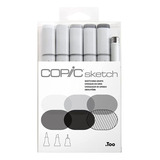 Caneta Copic Sketch C 5 Tons De Cinza Multiliner 0 5 Marcação Colorido