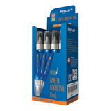 Caneta Corretiva 8ml Mercur 12 Unidades