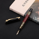 Caneta De Luxo Bico De Pena Com Tinta Alta Qualidade Cor Da Tinta Preto Cor Do Exterior Preto vermelho