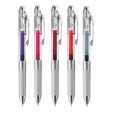 Caneta Energel Pentel Infree Retrátil 0 5mm Kit Com 5 Cores