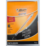 Caneta Esferográfica Bic Cristal Ponta Fina Caixa 100un