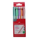 Caneta Esferográfica Kit 05 Cores Faber Castell