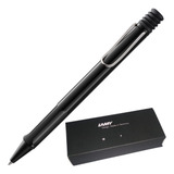 Caneta Esferográfica Lamy Safari Shiny Black Corpo Preto