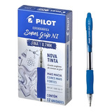 Caneta Esferográfica Pilot Retrátil Azul 0 7 Kit C 12