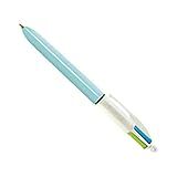 Caneta Esferográfica Retrátil BIC- 4 Cores Fashion- Corpo Azul- Ponta Média De 1-0mm- 930206- 1 Unidade
