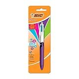 Caneta Esferográfica Retrátil BIC- Com Grip- 4 Cores Fashion- Ponta Média De 1-0mm- 929824- 1 Unidade