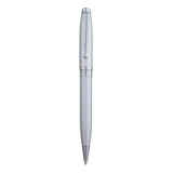 Caneta Executiva Embaixador Ex10004s Crown Cor Da Tinta Ciano Cor Do Exterior Prateado