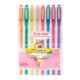Caneta Gel 0 7mm Angelic Colour Signo Uni ball 8 Cores