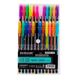 Caneta Gel Neon Glitter Colorida Perfumada Metálica Kit 24 F