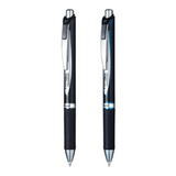 Caneta Gel Pentel Energel Permanente 0 7mm Kit Com 2 Cores