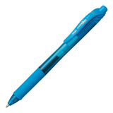 Caneta Gel Pentel Energel X 0 7 Mm Retrátil Bl107 Cor Da Tinta Azul Céu