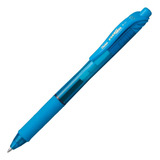 Caneta Gel Pentel Energel X 0 7 Mm Retrátil Bl107 Cor Da Tinta Azul Céu