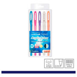 Caneta Gel Uni ball Signo Angelic Colour Estojo C 5 Cores Pa Cor Da Tinta Colorido Cor Do Exterior Colorido
