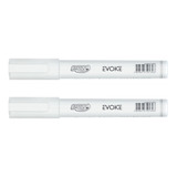 Caneta Giz Líquido Branca Kit Com 02 Unid Evoke brw