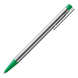 Caneta Lamy Logo Esfero Aço Inox Verde Made In Germany